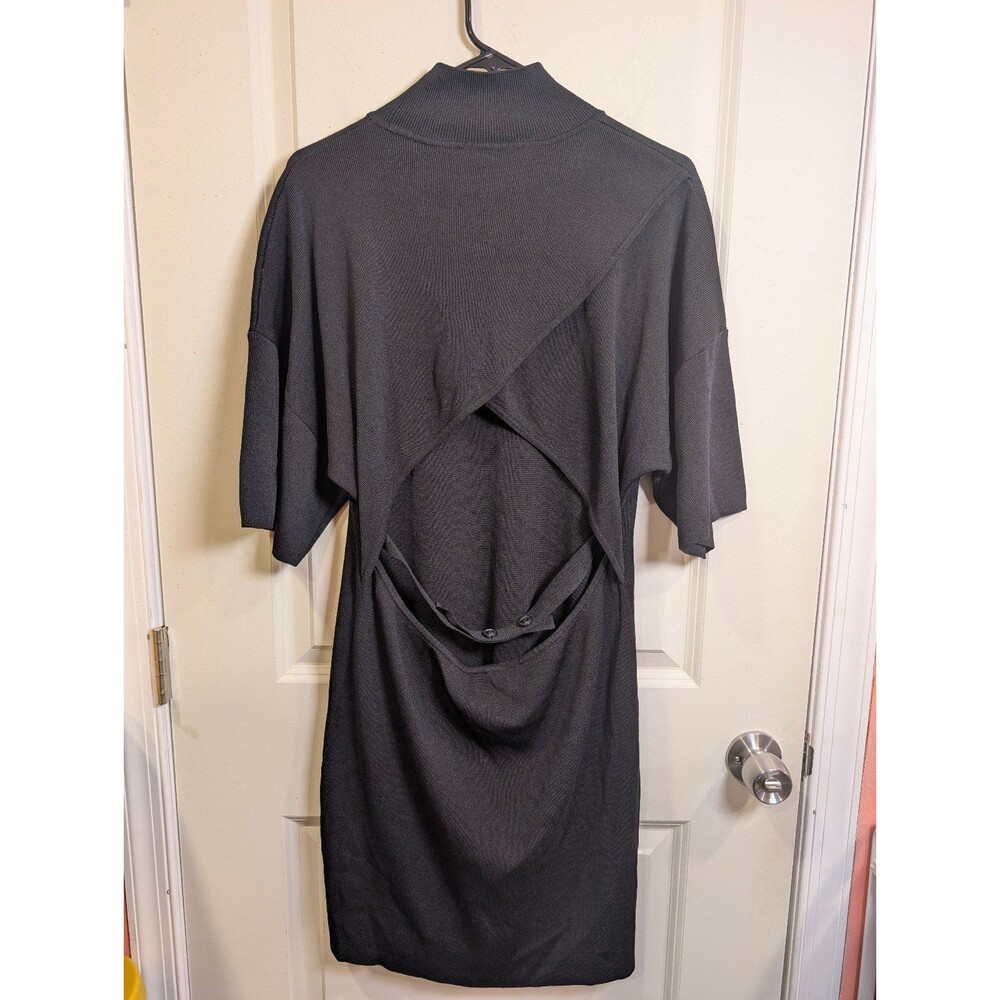 Women's KBB by Kahlana Short Sleeve The Laceback Mini Dress Black Large - Picture 7 of 8